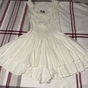 Urban Outfitters Cream Mini Dress
